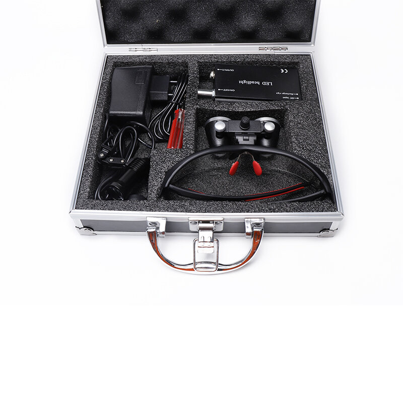 Dental Binocular Magnifier 3.5X Optical 5W Dental Led Light Surgical Lamp Surgical Headlight Lab Equipment