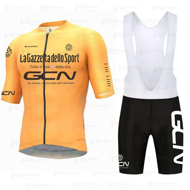 GCN Short Sleeve Jersey 2022 Cycling Clothing Set Summer Bike Clothes Maillot Ropa Ciclismo Bicycle Bib Pants Kit MTB Uniform 