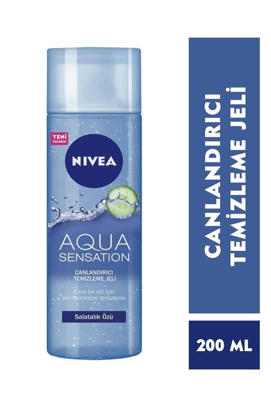 Gel de limpeza facial refrescante da sensação do aqua normal/combinado 200 ml