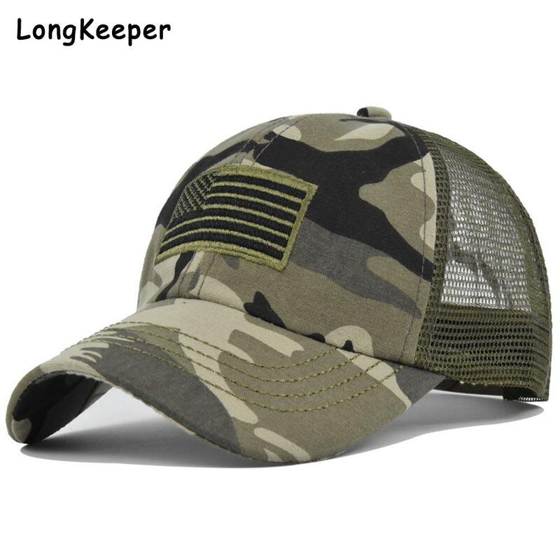 Boné de beisebol de malha dos homens das mulheres do exército tático militar pai chapéu eua bandeira americana eua unissex hip hop chapéus esporte ao ar livre bonés