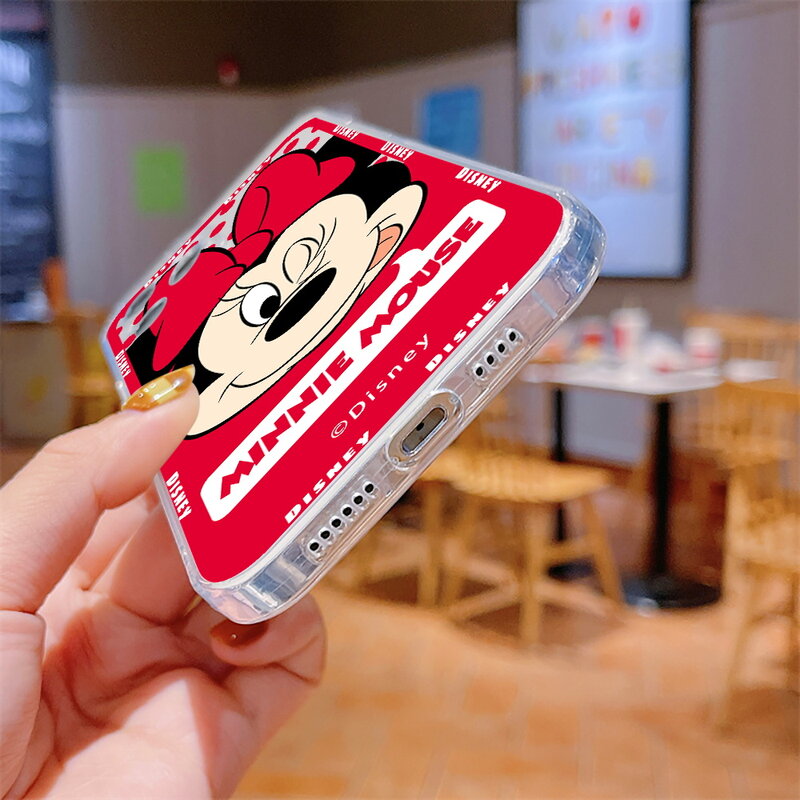 Funda de teléfono de Mickey Mouse Mischievous Spit para iPhone 11 12 13 Pro MAX Mini 5 6 7 8 Plus X XS XR Max SE 2020 Funda trasera suave