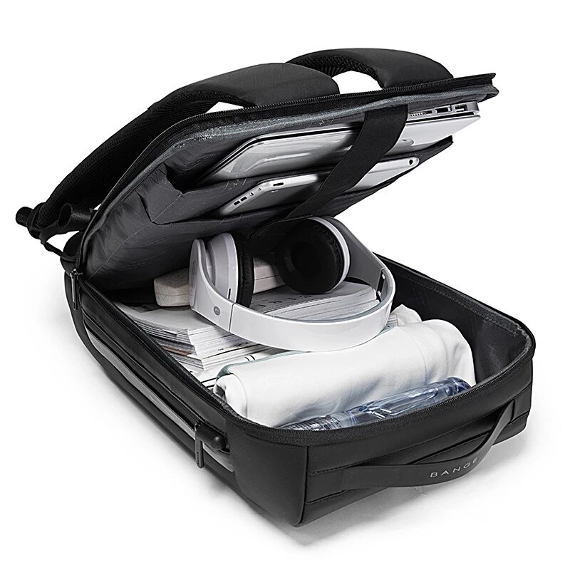 Zaino per Laptop antifurto 15.6 zoccolo borsa da lavoro multifunzionale impermeabile per uomo borse a tracolla da viaggio corte con ricarica USB