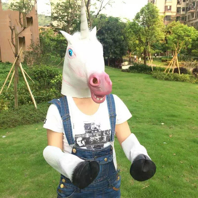 Glovescostume Pferd Hufe Cosplay Tier Latex Party Propshoof Kleid Masqueradenovelty Prop Hand Abdeckung Misaworrysnake Phantasie