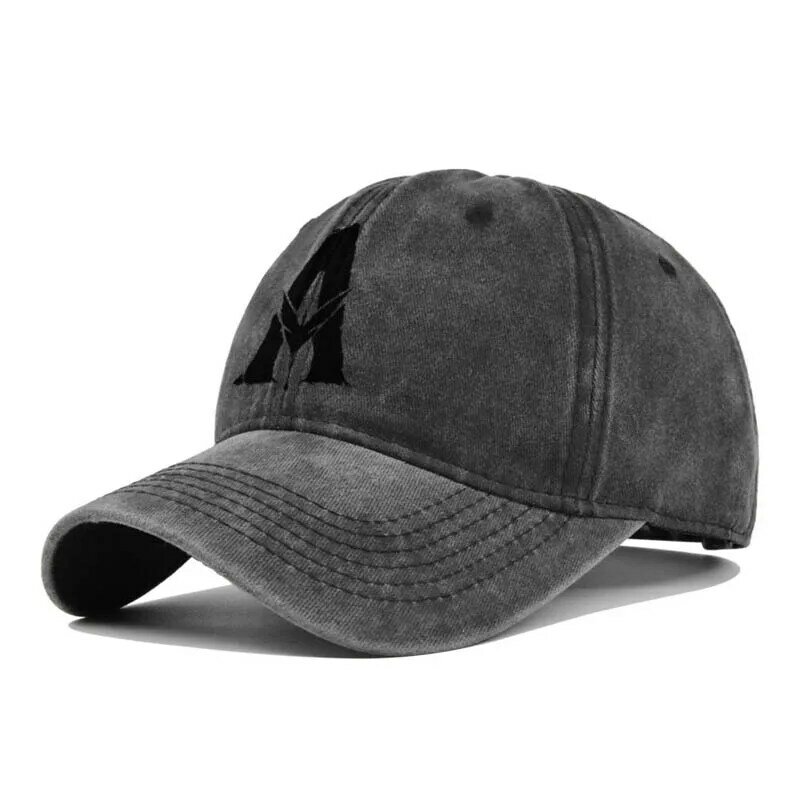 Longkeeper-뉴 빈티지 코튼 여성 남성 야구 모자, 캐주얼 여러 가지 빛깔의 조절 스냅 백 힙합 야외 스포츠 모자