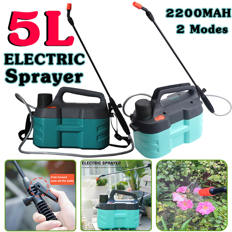 5L Electric Sprayer Garden Automatic Pesticide Sprayer Spray Gun Rechargeable Plant Sprayer Bottle Sprinkler Watering Can Garden