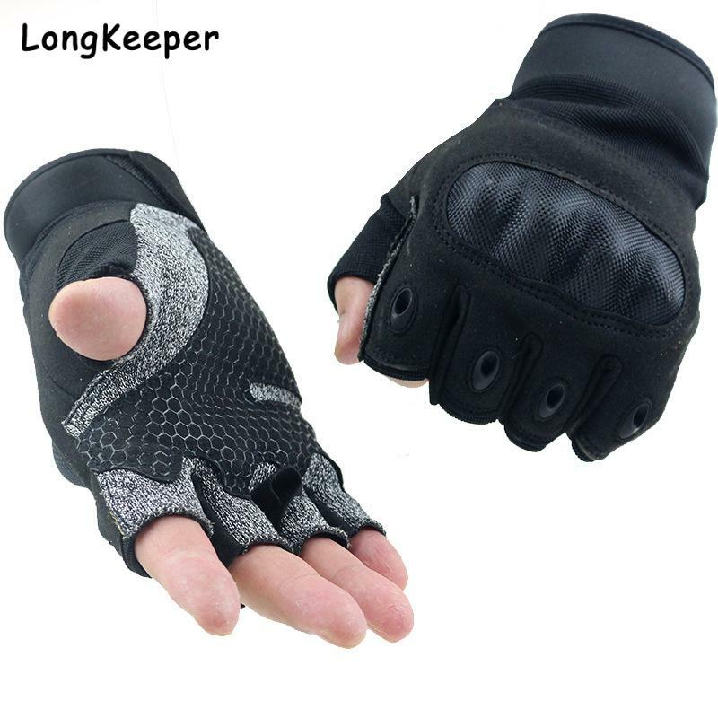 Half Finger Gloves Cut Resistant Outdoor Tactical Gloves Men Shooting Combat Hunting Hiking Army Military Touch Screen Gloves