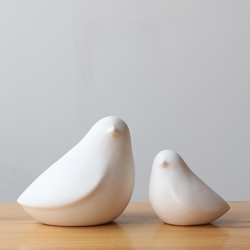 Möbel ornamente einfachen Europäischen kreative mini nette keramik weiß kleine vogel kleine frische matte handwerk ornamente