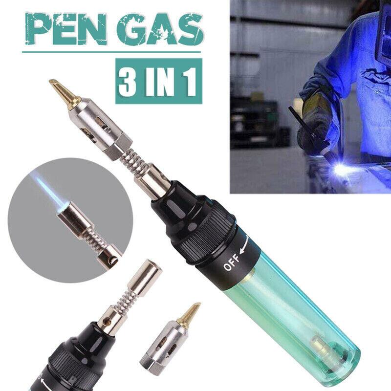 1300 Celsius Butane 4 IN 1 Portable Gas Soldering Iron Gas Blow Torch Gun Wireless Heating Tool Blow Pen Torch Welding Tools