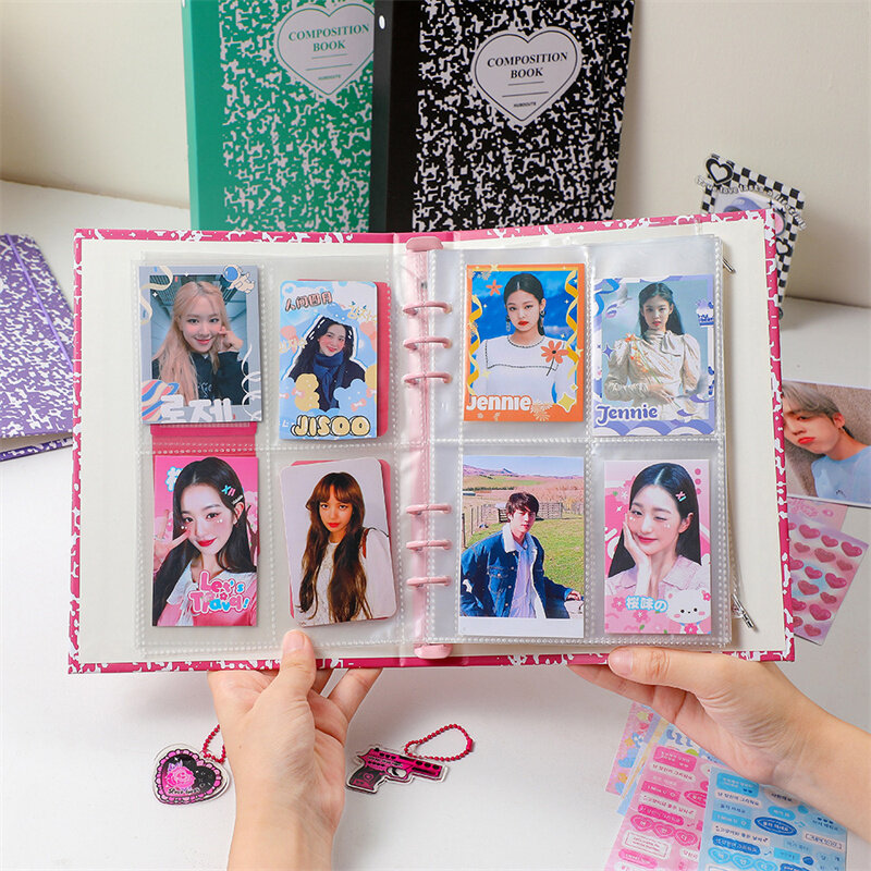 A5 kawaii mármore photocard binder diy photocard coletar livro ídolo álbum scrapbook kpop álbum de fotos papelaria escola
