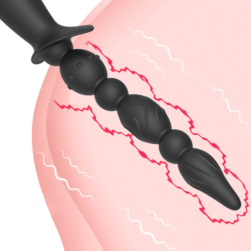 Magnetic chargin Shock Anal Plug Prostate Massager Intelligent Butt Plug Female Masturbator Anal Bead Erotic Sex Toys for Couple
