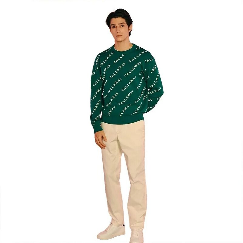 "Diseño de tendencia: jerseys de diseño de letras únicas para hombres, moda de vanguardia, suéteres de punto versátiles de alta gama!"