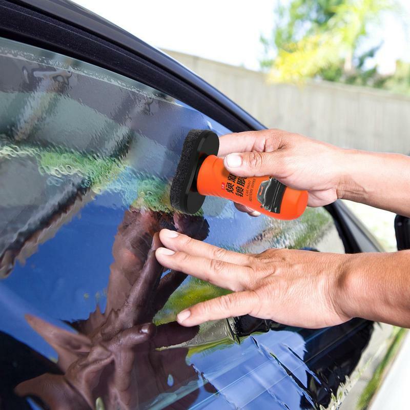 Rimozione della pellicola dell'olio per auto antivento agente antivegetativo 100ml vetro della finestra dell'automobile agente antiappannamento antipioggia pulizia del rivestimento