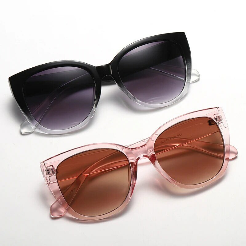 Cat Eye Sunglasses For Woman Fashion Brand Black Retro Gradient Sun Glasses Ladies Classic Outdoor Shades Designer Oculos De Sol