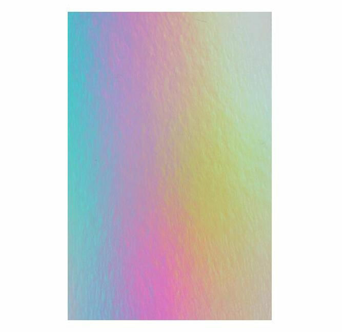 300GSM ด้านข้าง SILVER RAINBOW HOLOGRAPHIC A4 CRAFTING CARD การ์ดหนา10/20/50-YOU PICK