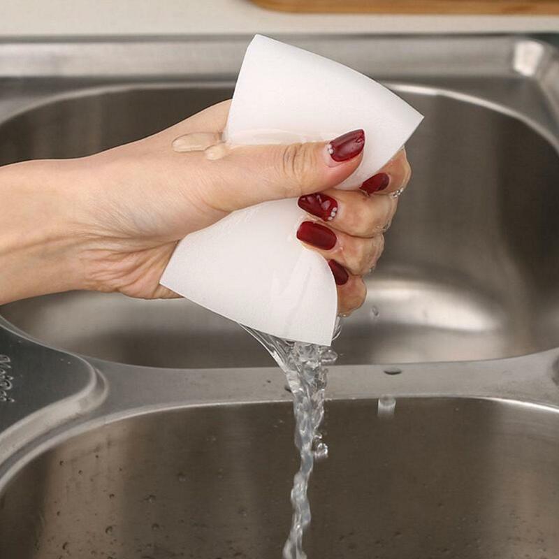 20ชิ้นยางลบสีขาวสำหรับทำความสะอาดล้างจานฟองน้ำทำความสะอาด D1V0เครื่องมือห้องครัว