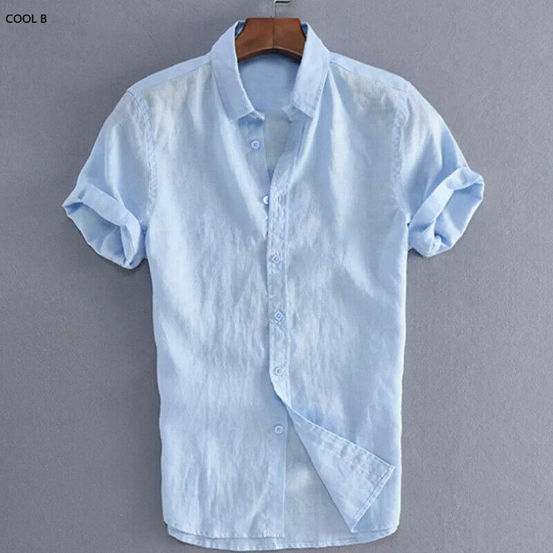 Zomer Vlas Shirts Voor Mannen Kleding Ropa Hombre Chemise Homme Camisas De Hombre Camisa Masculina Blouses Roupas Masculinas Shirt