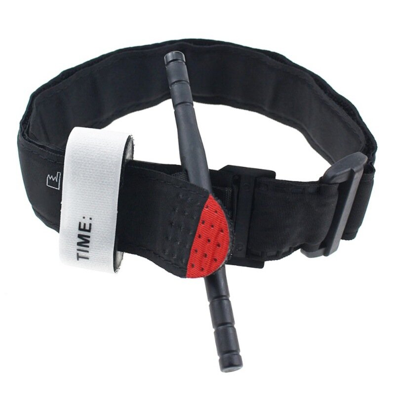 Tourniquet Survival Tactical Combat Application Red Tip Military Medical Emergency Belt Aid for Outdoor Exploration