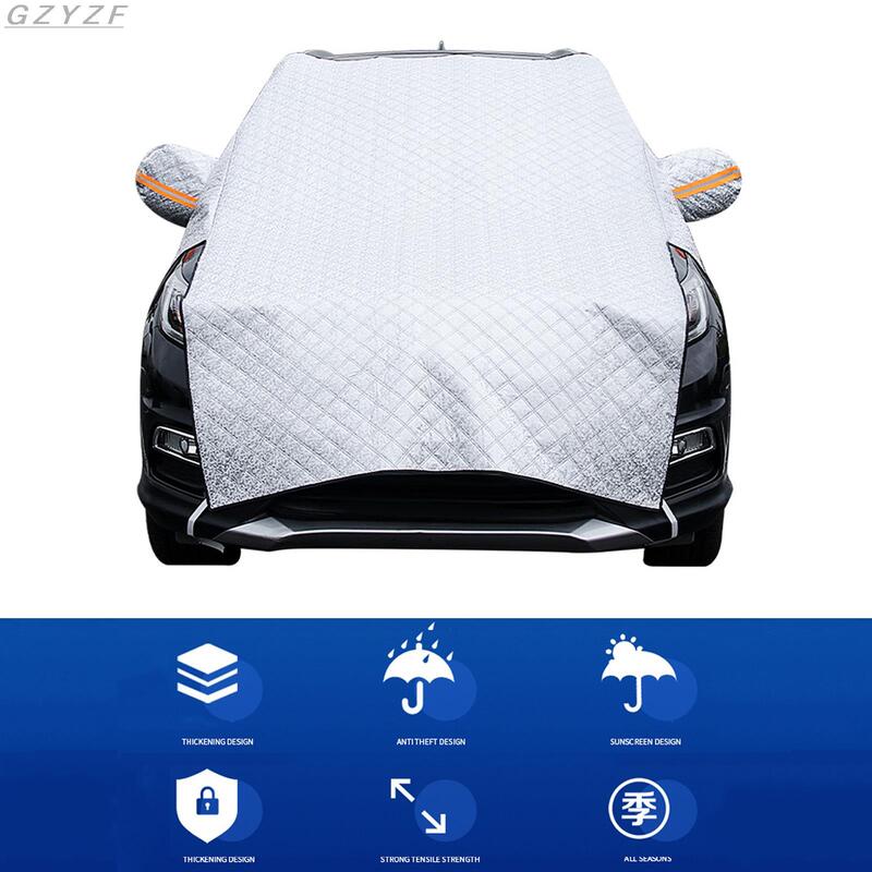 Escudo de nieve de alta calidad para coche, cubierta protectora antiescarcha para invierno, pantalla frontal de cristal, protector solar alargado, Ropa Universal para coche