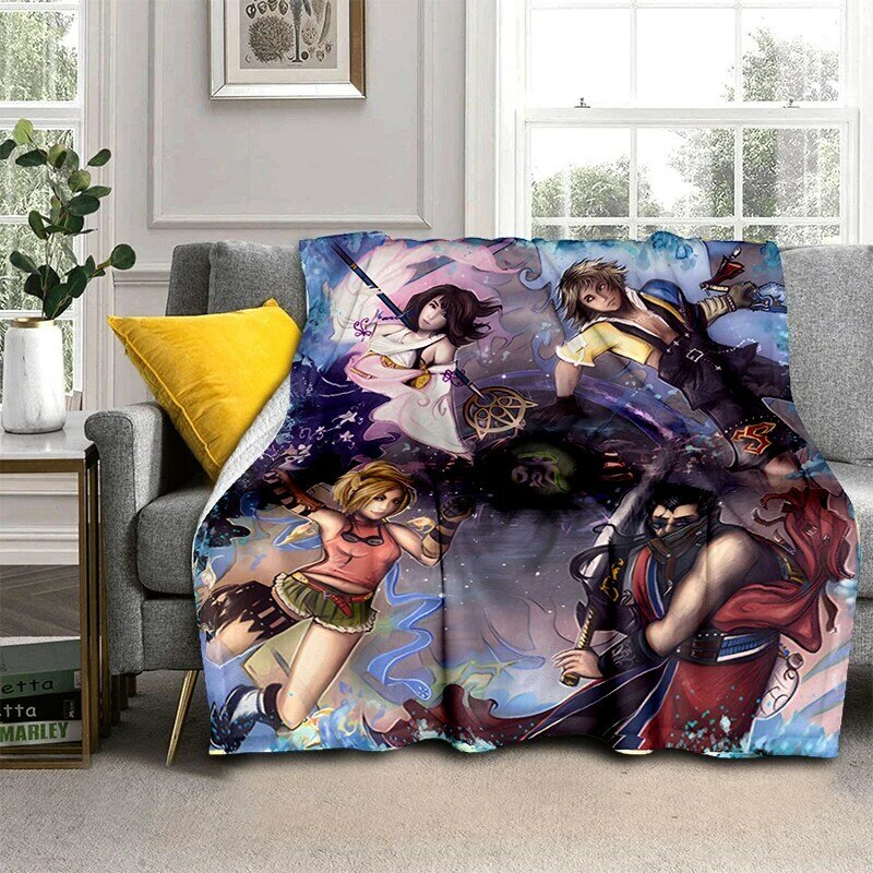 Final Fantasy blanket  for Children and adult Sofa Travel  household blankets for beds, custom flannel  blanket  anime blanket