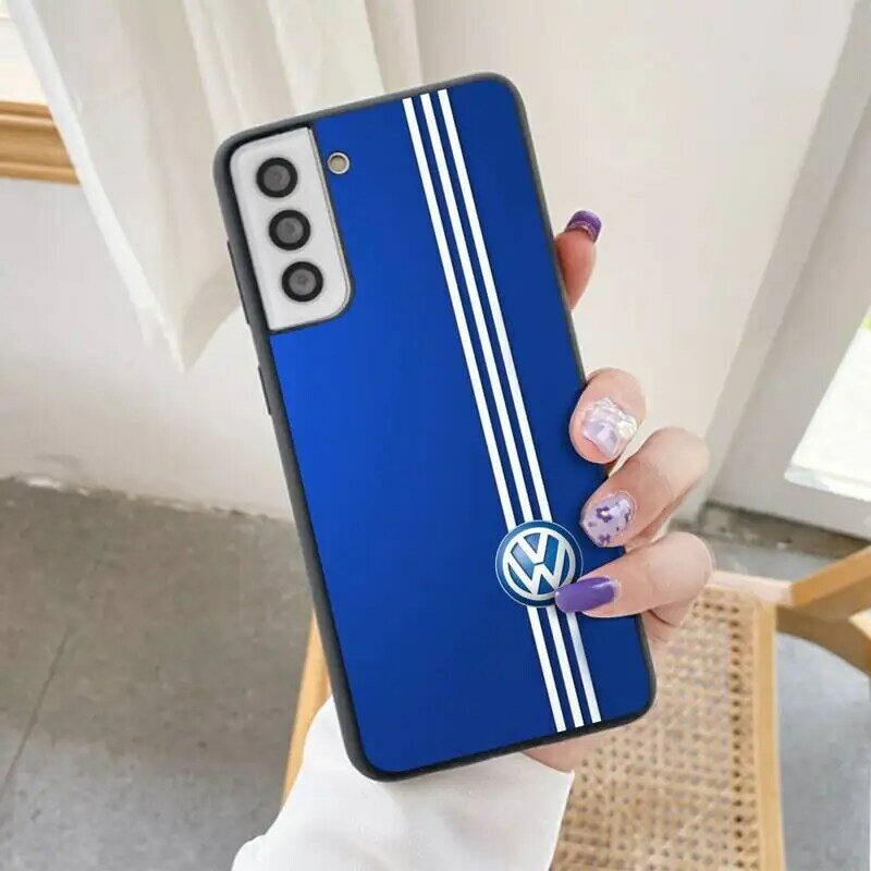 Luxury Car Logo Volkswagen GTI Phone Case for Samsung Galaxy S22 S21 Ultra S20 FE S9 Plus S10 5G lite 2020 Silicone Soft Cover