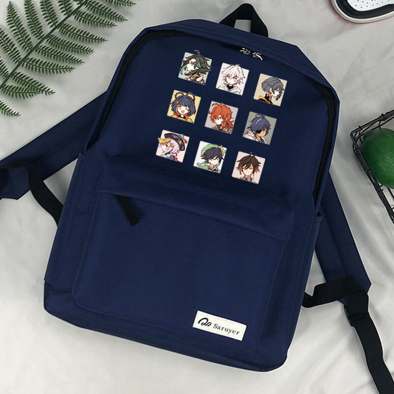 حقيبة ظهر من Genshin بتصميم أنيق للمدرسة 2022 للكمبيوتر المحمول حقيبة ظهر نسائية