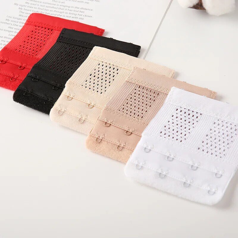 1PC Bra Extender Strap Extension 3 Hooks 3 Rows Candy Color Intimates Adjustable Belt Buckle Replacement Bra Extender For Women
