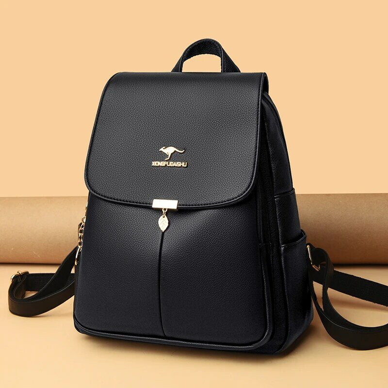 Designer de luxo mulheres mochilas alta qualidade couro volta pacote senhoras mochila escolar para adolescentes viagem casual bagpack sac