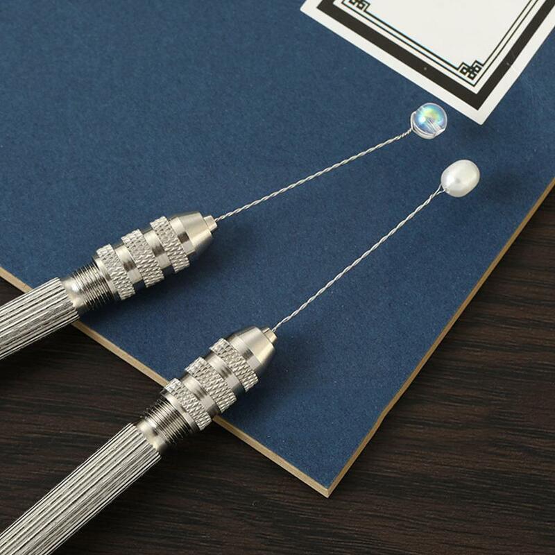 Drut miedziany narzędzie obrotowe 0.3-3.2mm druciany DIY biżuteria imadło zestaw ręcznie robiony wiertarka ręczna rękodzieło rzemiosło U0J1