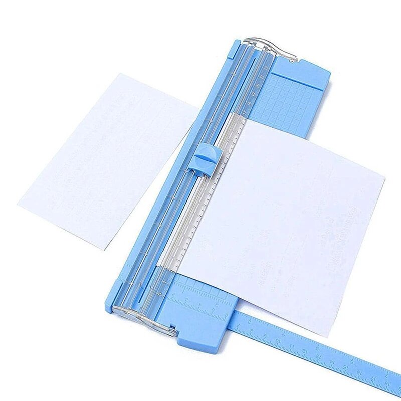 Recortador de tarjetas de papel de precisión A4, cortador de estera de corte de fotos artísticas, regla de oficina