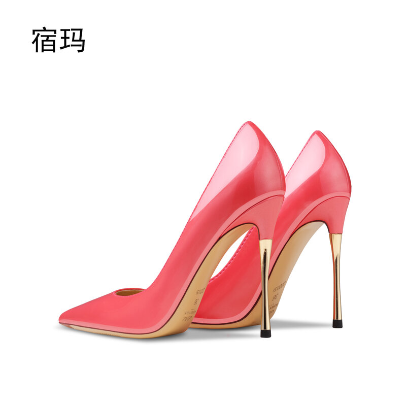 Da Thật Thời Trang Mỏng Gót Cực Cao Gót Mũi Nhọn 2022 Nữ Mới Giày Cao Gót DỰ TIỆC CƯỚI Cho nữ Shoes33
