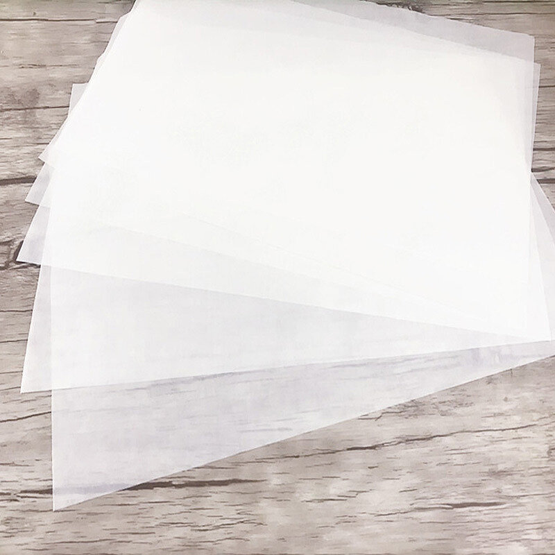 Rollo de papel de pergamino para horno, láminas a prueba de grasa, encerado, 500 piezas, 23x33cm