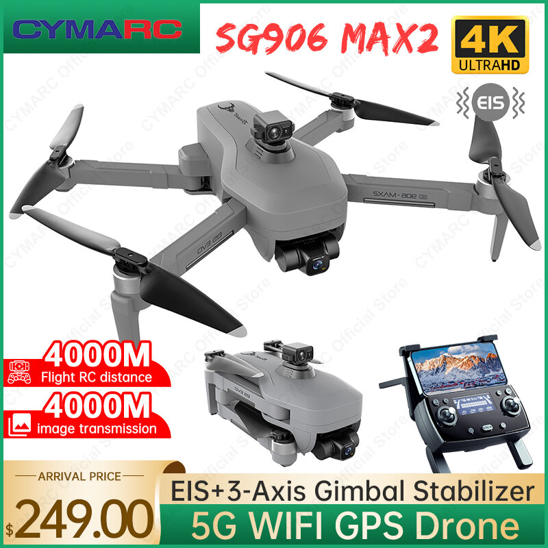 ZLL-Dron SG906 MAX2 BEAST 3E FPV 4K, cámara de 3 ejes, cardán, Drones para evitar obstáculos, 5G, WiFi, GPS, RC, cuadricóptero VS F11S 4K Pro
