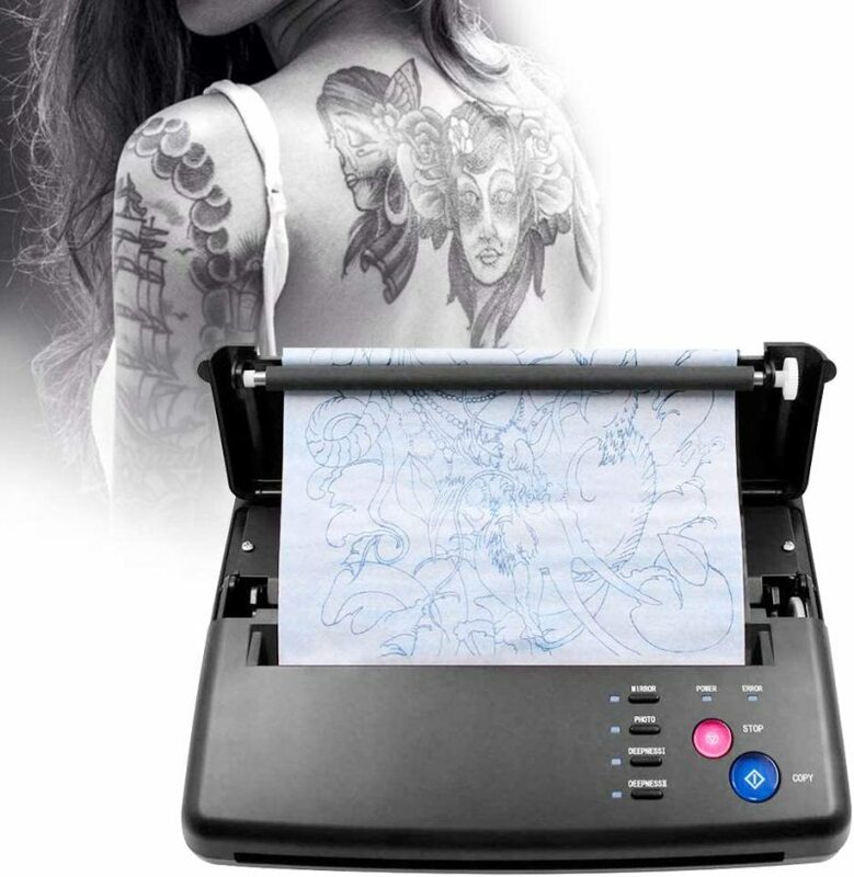 Máquina de transferencia de plantillas de tatuaje profesional, suministros de impresora térmica Flash, herramienta de impresora de dibujo