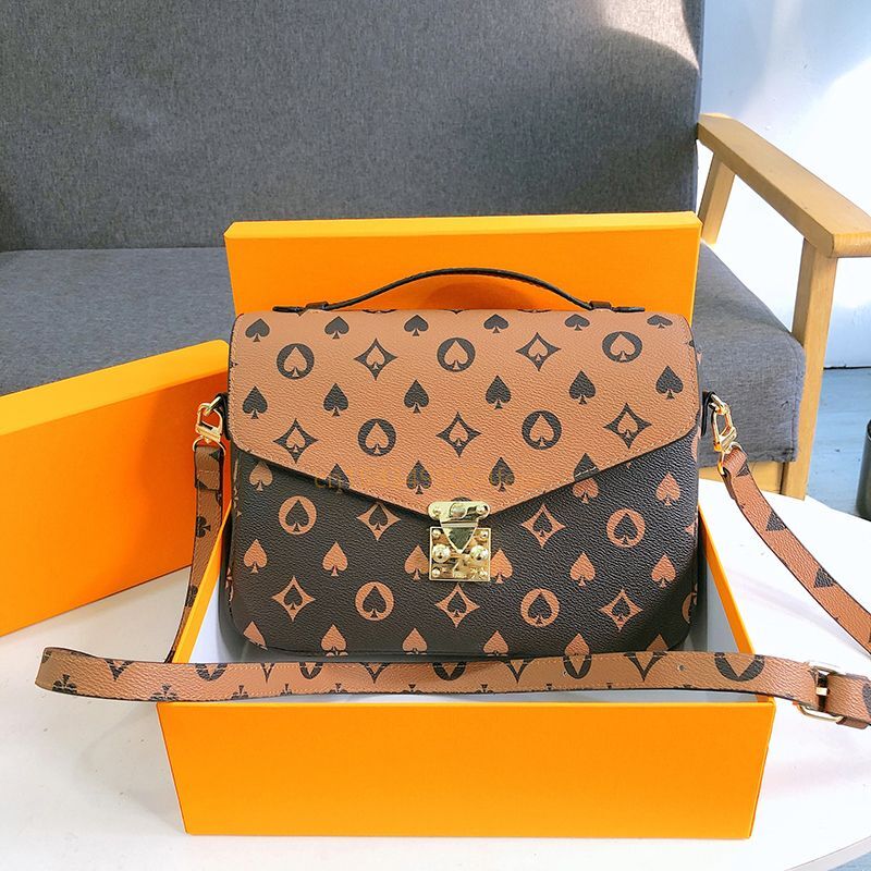 Модная классическая дизайнерская сумка на одно плечо, сумка-мессенджер с диагональным промежутком и цепочкой для женщин, роскошные кошельк...