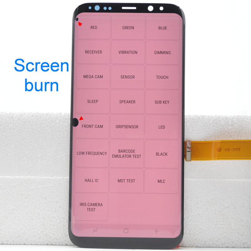 Schermo AMOLED originale per Samsung Galaxy S8 Plus Display G955 G955F G955W S8 plus Display Lcd Touch Screen digitizer Burn Shadow