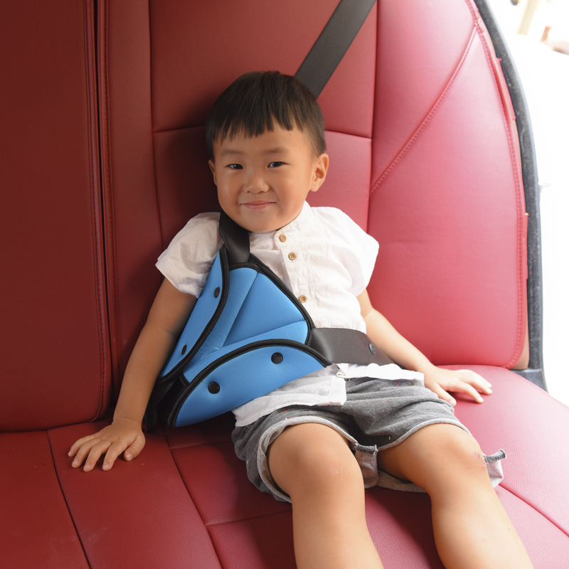 Car Seat Belt Triangle Fixator Cover Adjustable Safety Belt Fixer for Children Kids Neck Protection Belts Soft SeatBelt Retainer