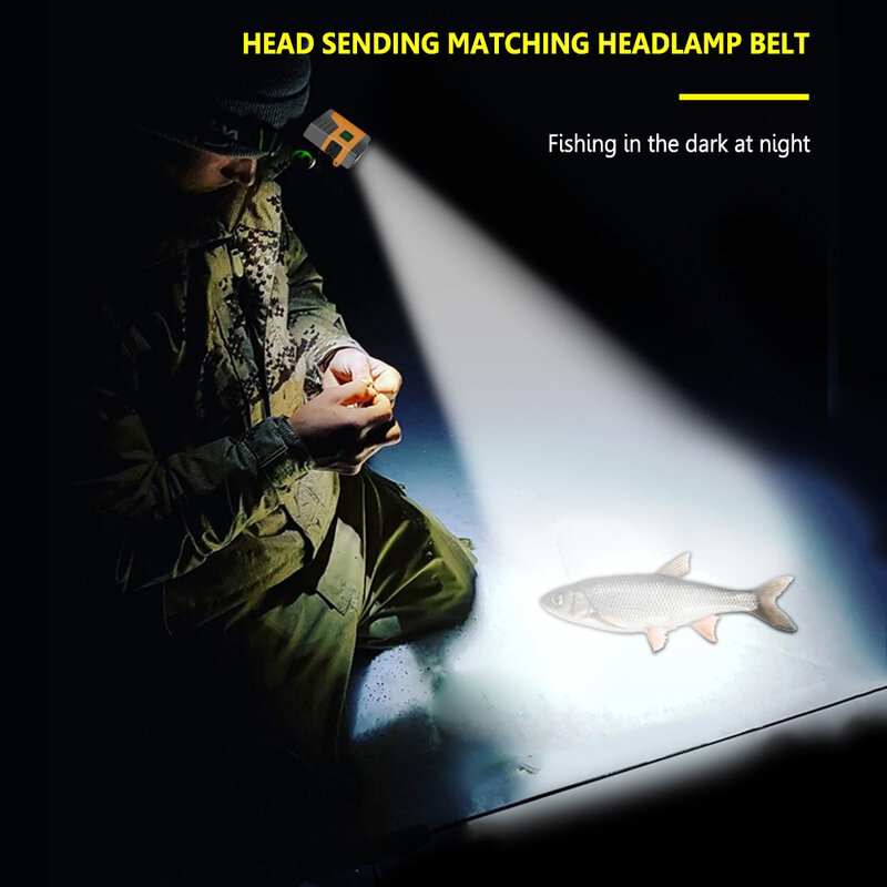 Induction Cap Clip Light USB Charging Cap Clip Flashlight 800mAh COB Flood Light Head Light Fishing Camping Light