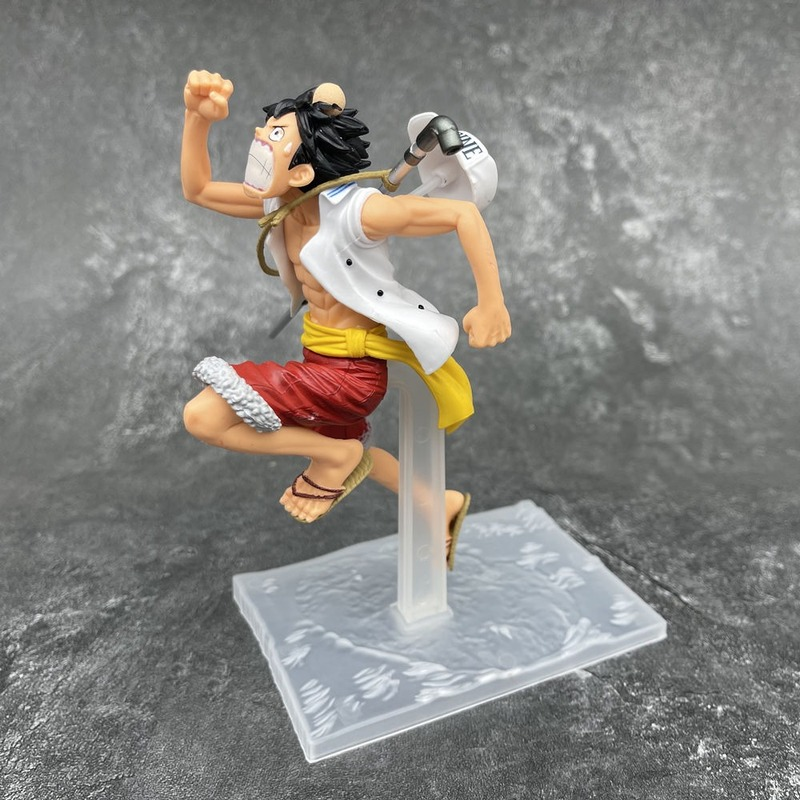 One Piece Hand-made Dreamland Navy Luffy Issabo 3 Brothers Model Ornament Toys Anime Peripherals