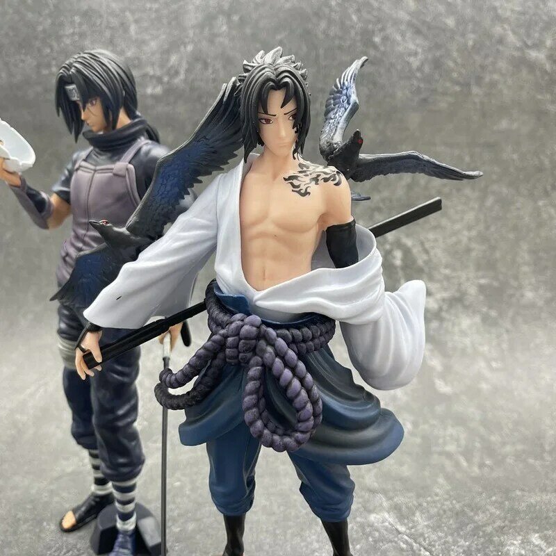 Naruto curse print Sasuke adult love and hate fetters GK Anbu Weasel boxed hand-made model ornament doll toy