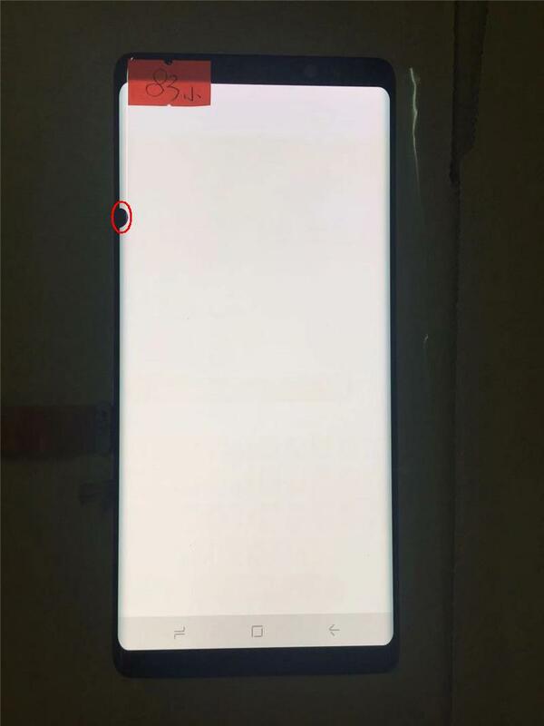 AMOLED Asli dengan Bingkai untuk Samsung Galaxy NOTE 8 LCD N950U N950F Tampilan Layar Sentuh Perakitan dengan Titik-titik Hitam atau dengan Garis