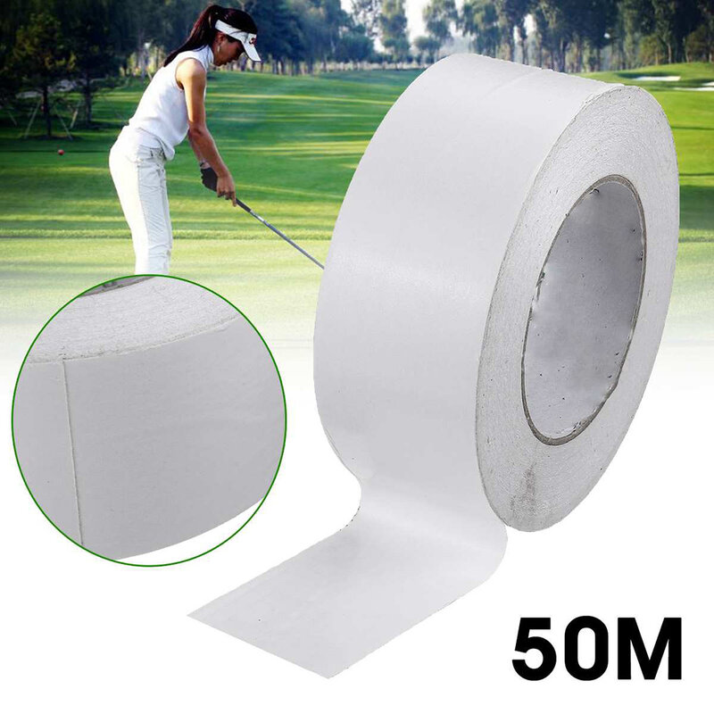 50M Professional Golf Grip Tape Club Repair Wrap Grip Installation Resists Wrinkling Double Sided Adhesive Strip