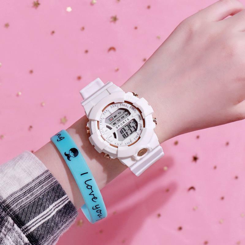 Fashion Pure Leisure Watch Women's New Multifunctional Waterproof Luminous Electronic Watch Men's Clock Relogio Masculino