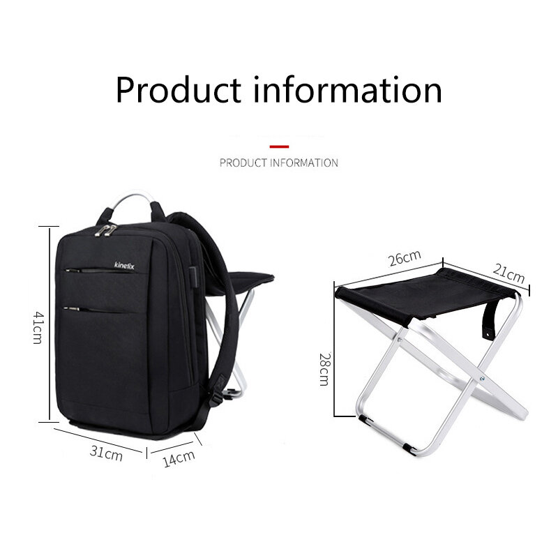 VIP Folding Chair Backpack Chair Portable Aluminum Alloy Backpack Folding Stool Fishing Chair Multifunctional Equipment Backpack