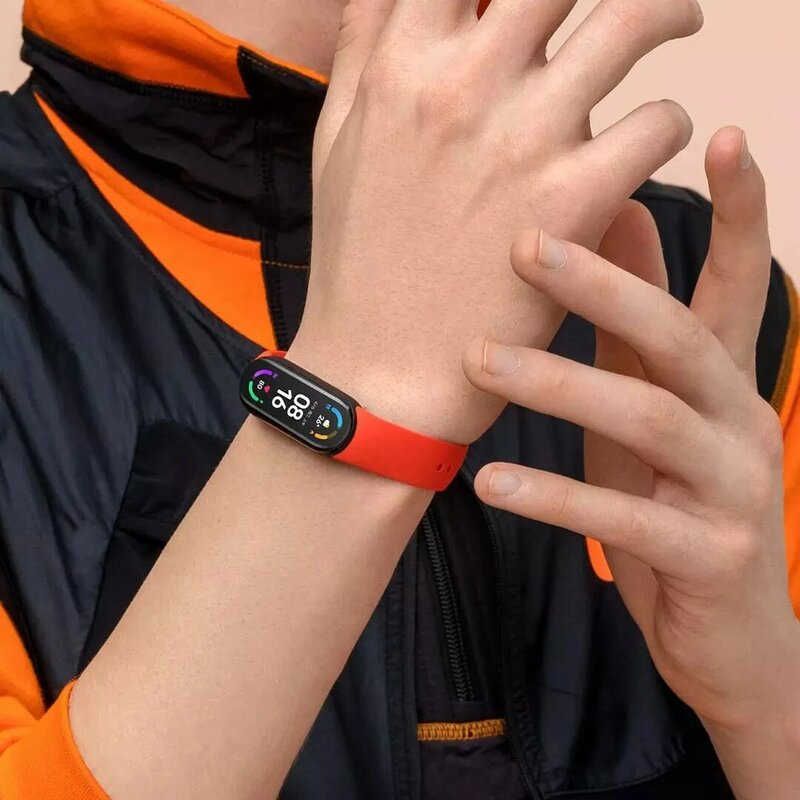 Xiaomi-pulsera inteligente Band 6 Original, resistente al agua reloj deportivo hasta 50 metros, con 30 modos deportivos, 24h de detección de ritmo cardíaco y pantalla a todo Color