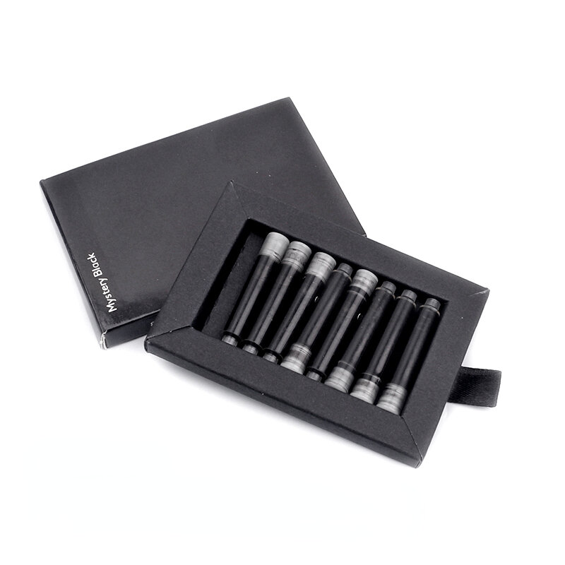 Recharges de cartouche d'encre noire pour stylo MB, 8 pièces/paquet, haute qualité, accessoires de papeterie scolaire et de bureau