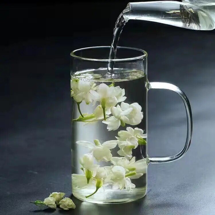 Nuevo brote de flor seca de jazmín empapada en agua fragancia fuerte tipo jazmín G pétalos secos