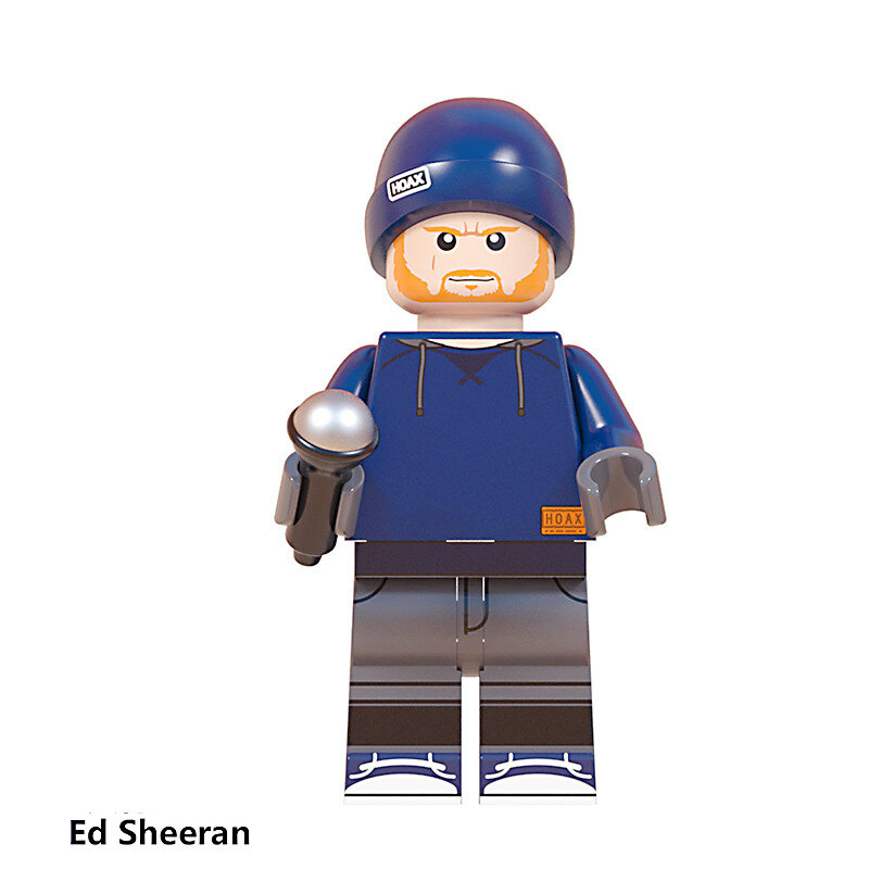 5Cm Uk Singer Sheeran บล็อกตัวต่อเด็กคอลเลกชันรุ่นของเล่น