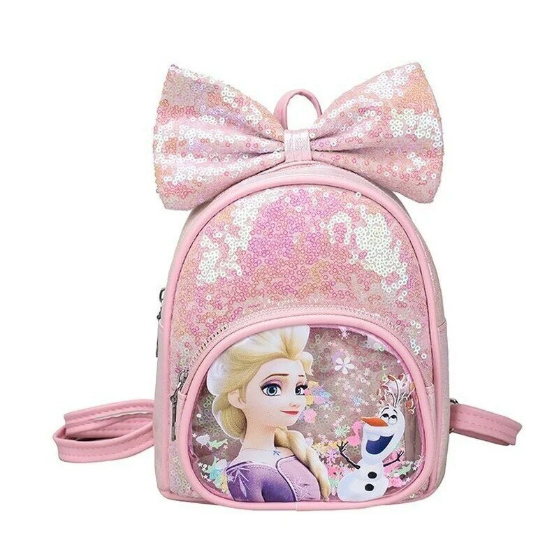 Disney New Cartoon Frozen 2 Kids Backpack Luxury Brand Elsa Girls Cute Pink School Bag Multifunctional Kindergarten Travel Bag
