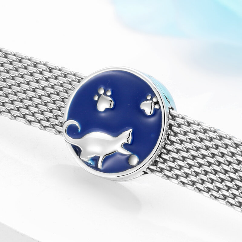Genuíno 925 prata esterlina forma do coração cz redondo encantos clipe contas ajuste reflexão feminino charme pulseira grânulo jóias fazendo