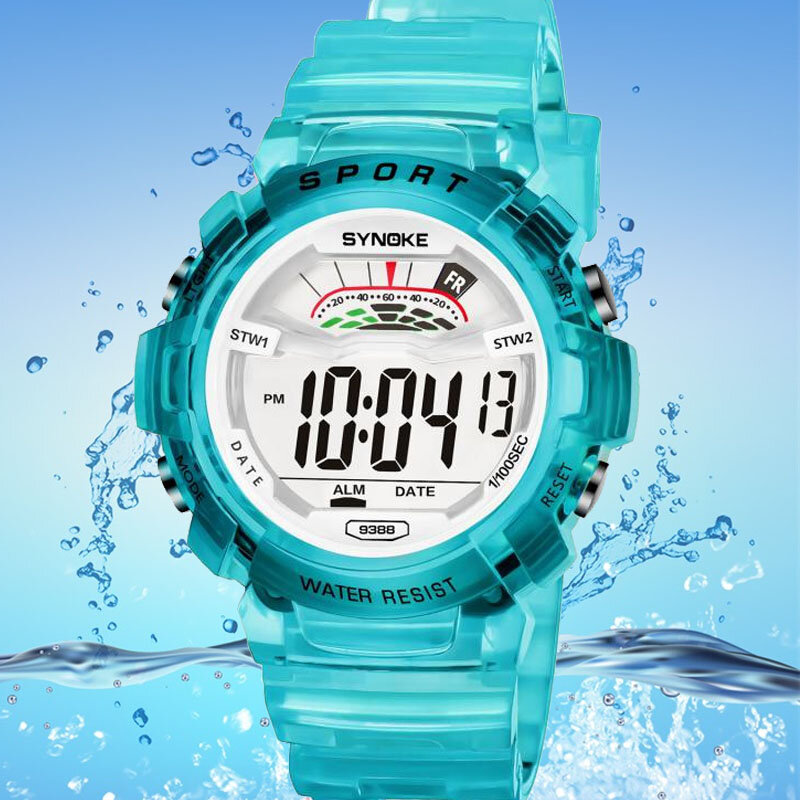 Dzieci cyfrowe zegarki dziewczyny chłopiec wodoodporny zegarek sportowy dla dzieci wielofunkcyjny zegarek Alarm Led zegar elektroniczny prezent dla studentów